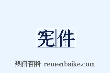 宪件是什么意思的图片